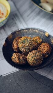 Falafel From Scratch with Lemon Tahini Sauce