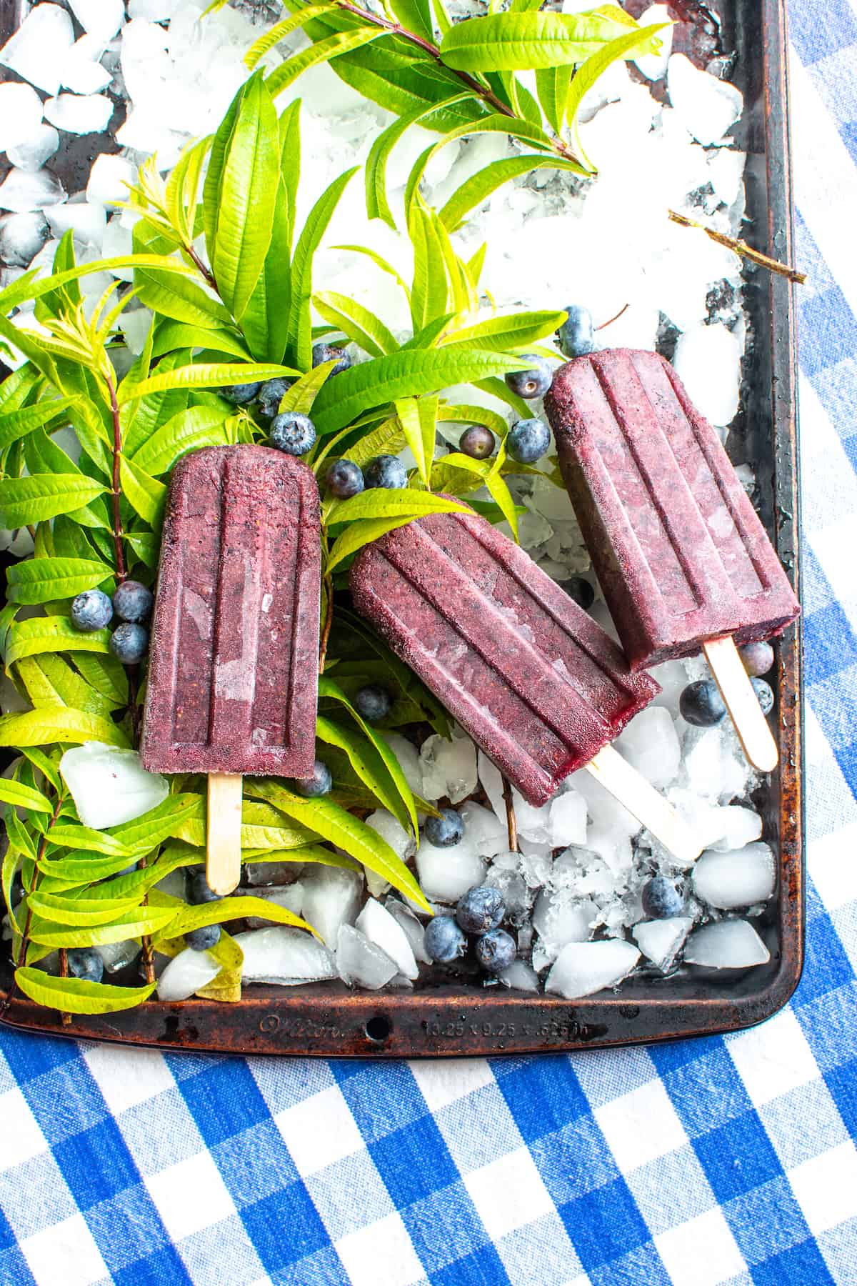 Real Popsicles Blueberry Lemon Verbena Real Fruit Popsicles - katesbestrecipes.com