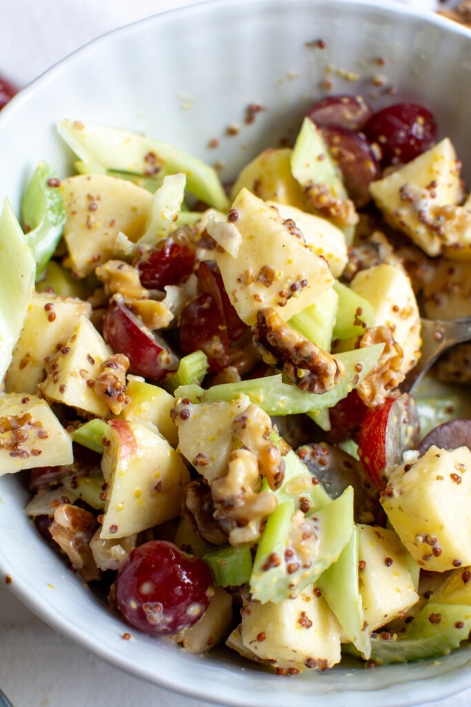 a Waldorf Salad with whole grain mustard dressing